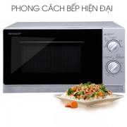 Lò vi sóng Sharp (Nhật) R-202VN-S (20L/Cơ/Bạc/800W/5 số/Song ngữ/12 Tháng)